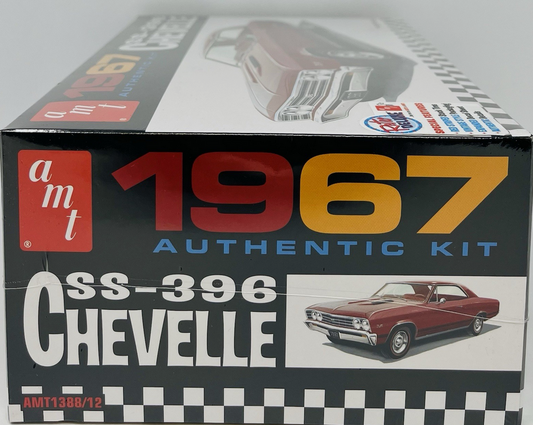 AMT 1/25 Scale 1967 Chevelle SS-396 - Retro Deluxe Factory Sealed Authentic Kit