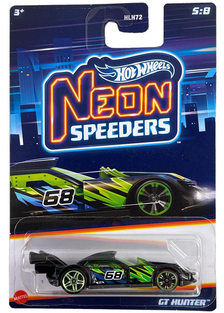 Hot Wheels Neon Speeders 1:64 Diecast (GT Hunter 5/8)
