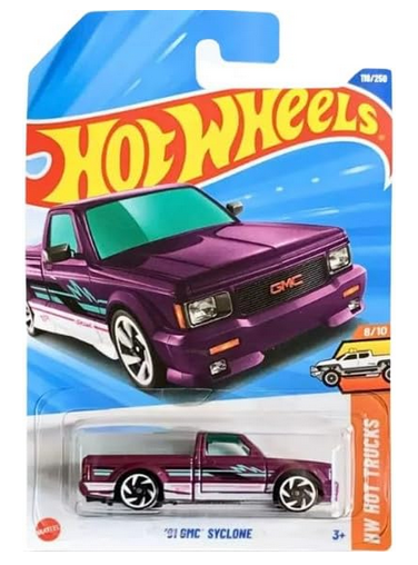 Hot Wheels '91 GMC Syclone [Purple], HW Hot Trucks – Toy Wrangler