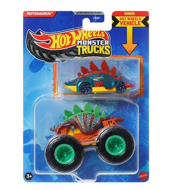Hot Wheels Monster Truck & Car Motosaurus
