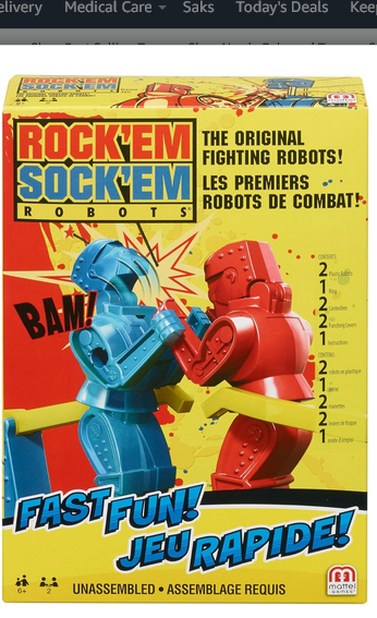 Rock 'Em Sock 'Em Robots Boxing Game