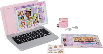 Disney Princess Style Collection Laptop with Phrases, Sound Effects & Music! Girls Toy Pretend Laptop