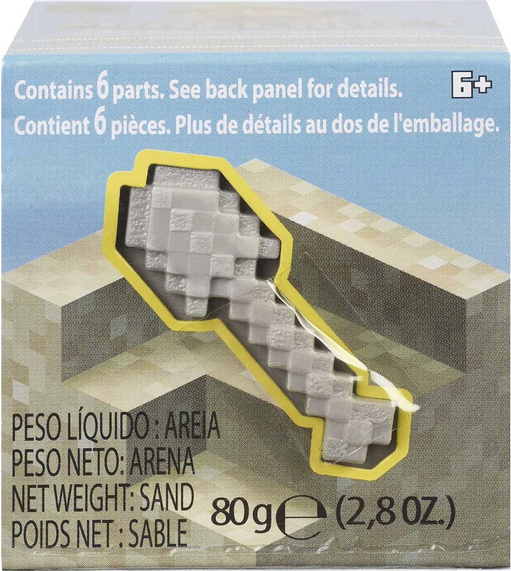 Mattel Minecraft Mini Mining Set, Elementals # 4, Spawn Egg Mini Figure and Environment Accessory with Moldable Sand for Added Creativity, Creative, Hands-on Biome Build Toy, Gift for Minecraft Fans