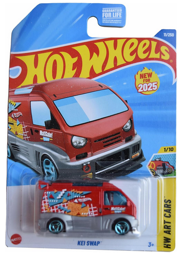 2025 Hot Wheels HW Art Cars 1/10 KEI Swap Red 11/250