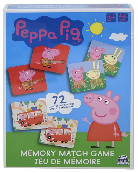 Peppa Pig 72-Piece Match Game - Kid's Educational Game