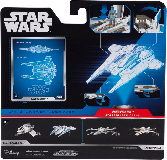 Star Wars Micro Galaxy Squadron Fang Fighter - 5-inch Vehicle with 1-Inch Micro Figure Accessory