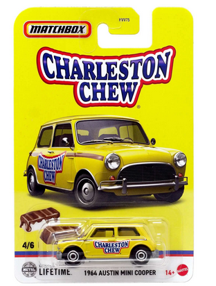 Matchbox Candy 1964 Austin Mini Cooper Diecast Car (Charlston Chew)