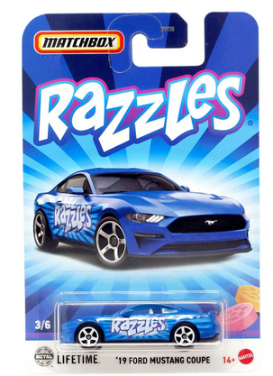Matchbox Candy '19 Ford Mustang Coupe Diecast Car (Razzles)