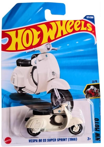 Hot Wheels Vespa 90 SS Super Sprint (1966) [White]