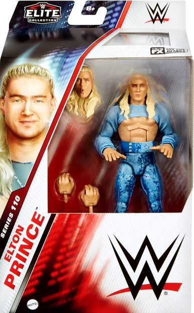 Mattel WWE Elite Action Figure & Accessories, Series #110 Elton Prince 6-inch Collectible with 25 Articulation Points & Swappable Hands