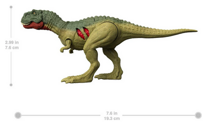 Jurassic World Dominion Extreme Damage Quilmesaurus Dinosaur Action Figure Toy, Battle Play