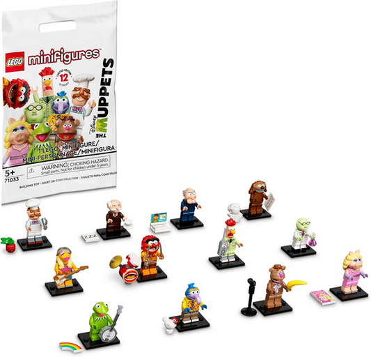 LEGO Minifigures The Muppets Limited Edition Collectible 71033 Toys for Role-Playing or a Figurine Collection; A Creative Addition to Any Set for Kids Ages 5 and up (1 of 12 to Collect)