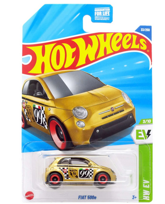Hot Wheels HW EV Fiat 500e Diecast Car