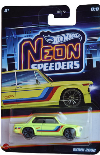 Hot Wheels BMW 2002, Neon Speeders 8/8 [Green]