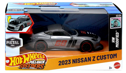 Hot Wheels Muscle Mania 2023 Nissan Z Custom Diecast Pull-Back Car