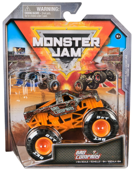 Monster Jam, Bad Company Monster Trucks, 1:64 Die-Cast Vehicle, for Ages 3 and up