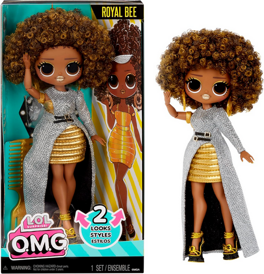 LOL Surprise OMG Royal Bee Fashion Doll with Multiple Surprises Including Transforming Fashions and Fabulous Accessories