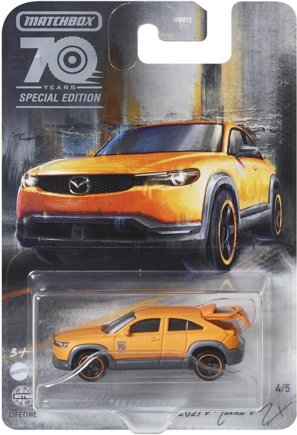 Matchbox Moving Parts 70 Years Special Edition 2021 Mazda MX 4/5 Orange and Black