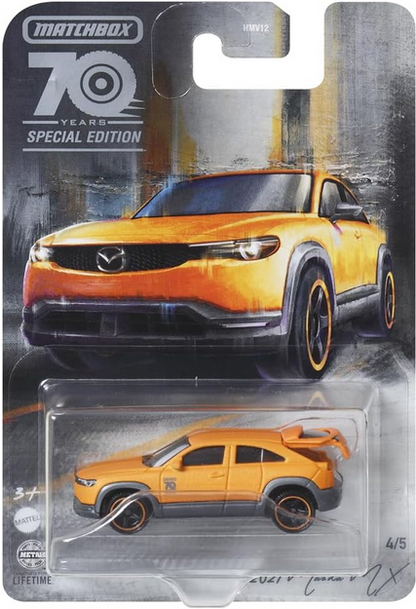 Matchbox Moving Parts 70 Years Special Edition 2021 Mazda MX 4/5 Orange and Black