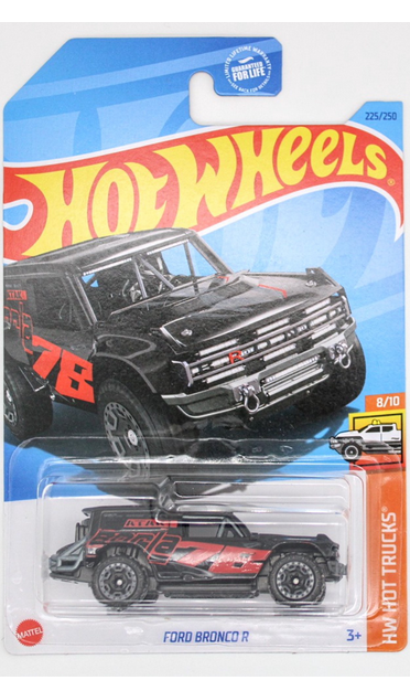 Hot Wheels Ford Bronco R Black 225/250 8/10 HW Hot Trucks