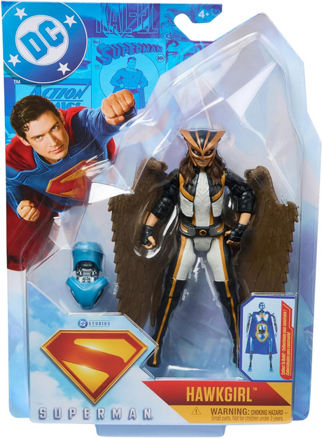 DC Comics, Superman, Hawk Girl, 6-Inch Action Figure, Authentic Superman Movie Styling, Super Heroes Kids Toys for Boys and Girls Ages 4 and Up