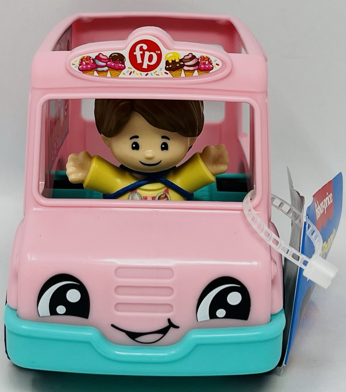 Fisher-Price Little People Toddler Toys Ice Cream Truck Push-Along Vehicle