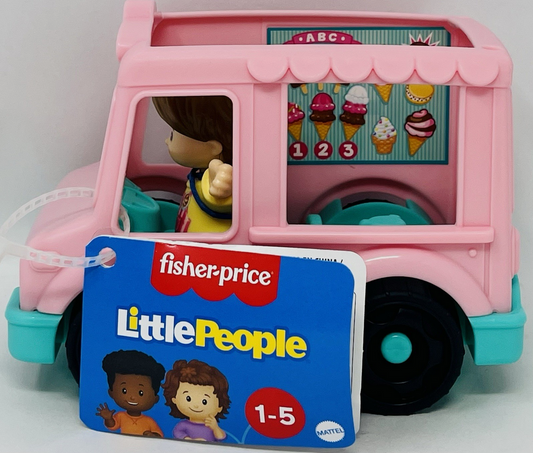 Fisher-Price Little People Toddler Toys Ice Cream Truck Push-Along Vehicle