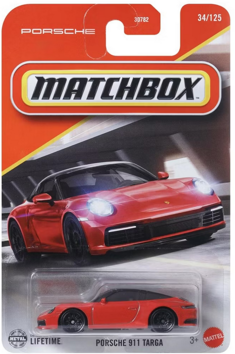 Matchbox Porsche 911 Targa Red New 2025