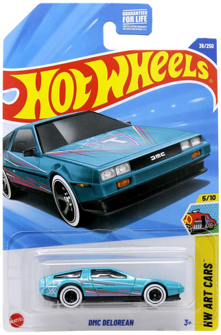 Hot Wheels HW Art Cars DMC Delorean Diecast Car [Teal]
