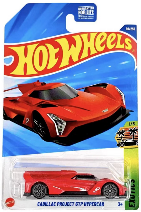 Hot Wheels Cadillac Project GTP Hypercar Red Exotics New 2025