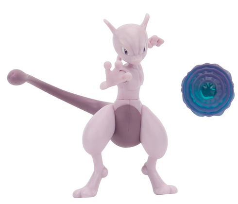 POKEMON MEWTWO BATTLE FEATURE FIGURE - 4.5-Inch Mewtwo Battle Figure with Psychic Blast Launcher