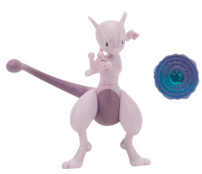 POKEMON MEWTWO BATTLE FEATURE FIGURE - 4.5-Inch Mewtwo Battle Figure with Psychic Blast Launcher