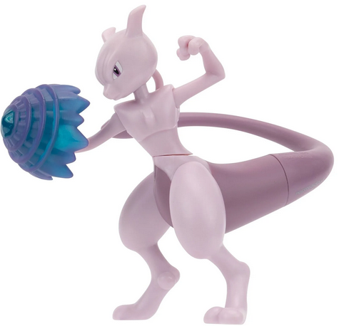 POKEMON MEWTWO BATTLE FEATURE FIGURE - 4.5-Inch Mewtwo Battle Figure with Psychic Blast Launcher
