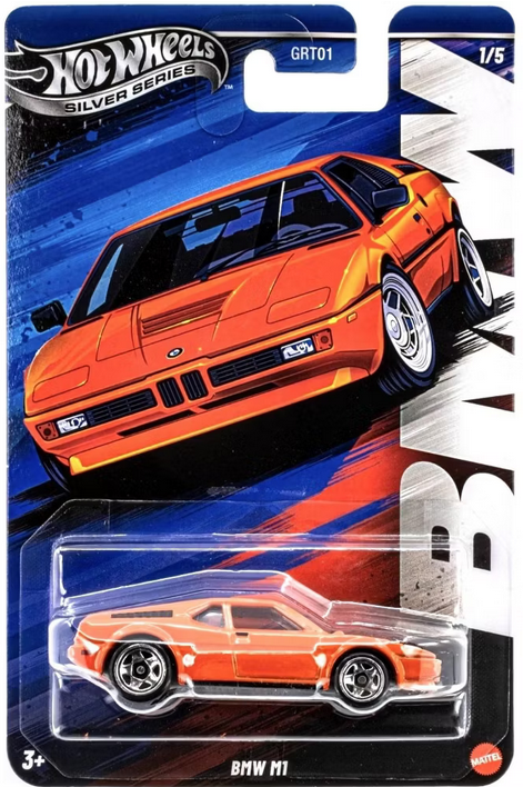 Hot Wheels BMW M1 BMW Silver Series 1/5