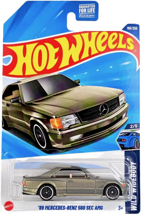Hot Wheels 1989 Mercedes Benz 560 SEC AMG HW Wild WideBody 2025