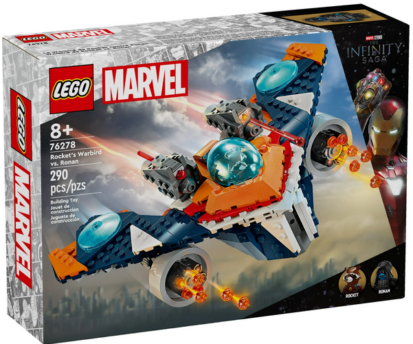 LEGO Marvel Rocket’s Warbird vs. Ronan 76278, Buildable Super Hero Spaceship Toy for Kids, Guardians of the Galaxy Gift for Marvel Fans, Building Toy for Kids, Boys and Girls Aged 8 and Up