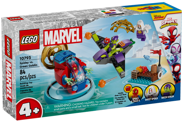 LEGO 10793 Marvel Spidey vs. Green Goblin, Super Hero Toy with Green Goblin Figure, Marvel Toy for Young Super Hero Fans, Spider-Man Toy for 4-6 Year Old Kids