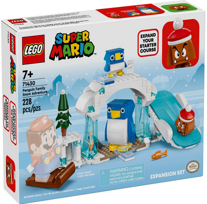 LEGO 71430 Super Mario Penguin Family Snow Adventure Expansion Set, Build and Display Toy for Kids, Includes a Goomba Figure and Baby Penguin, Gift for Gamers, Boys and Girls Ages 7 and Up