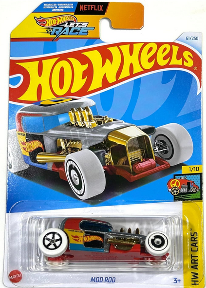 Hot Wheels Mod Rod HW Art Cars 1/10 - Silver/Gold