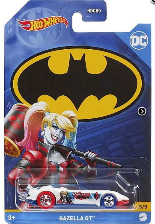 Hot Wheels - Gazella GT: DC Batman Series #5/5 (2022) Harley Quinn / White