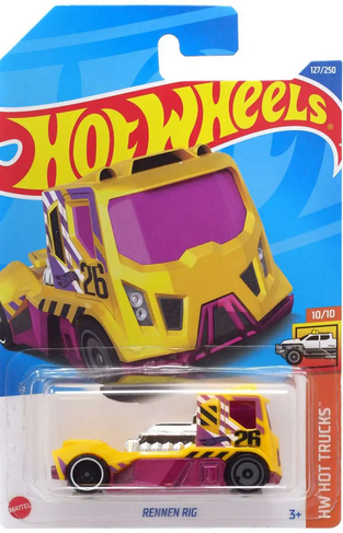 Hot Wheels Rennen Rig Yellow 27/250 HW Hot Trucks 10/10