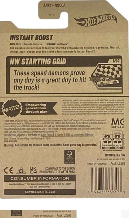 Hot Wheels Instant Boost 22/250 HW Starting Grid Series 1/10