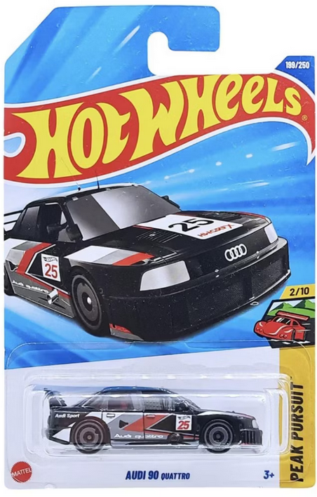 Hot Wheels Audi 90 Quattro (Black) Peak Pursuit New 2025
