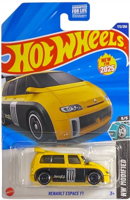 Hot Wheels Renault Espace F1  9Yellow) 172/250 HW Modified Series 5/5