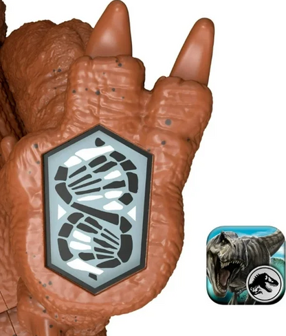 Jurassic World Rebirth Strike Attack Achillobator Dinosaur, Single Strike Action