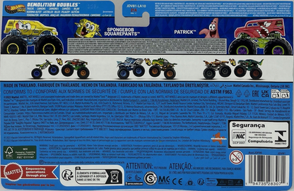 2025 Hot Wheels Monster Trucks SPONGEBOB SQUARDPSNTS vs PATRICK 2-pack 1:64
