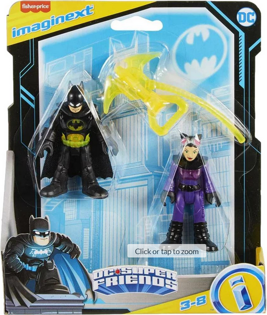 Imaginext Fisher-Price Imaginext DC Super Friends Batman & Catwoman Action Figure Set
