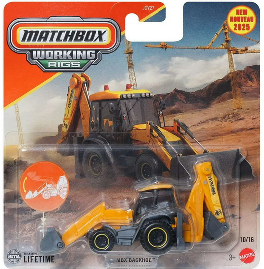 Matchbox Working Rigs MBX Backhoe Diecast Vehicle