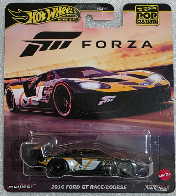 Hot Wheels Premium Pop Culture Forza 2016 Ford GT Race/Course 1:64 Scale