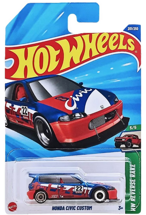 Hot Wheels Honda Civic Custom HW Reverse Rake New 2025